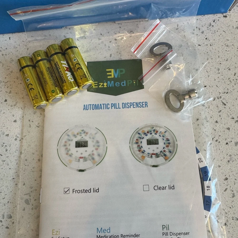 NIB EziMedPil 28-Day Automatic Pill Dispenser w/ Alarm